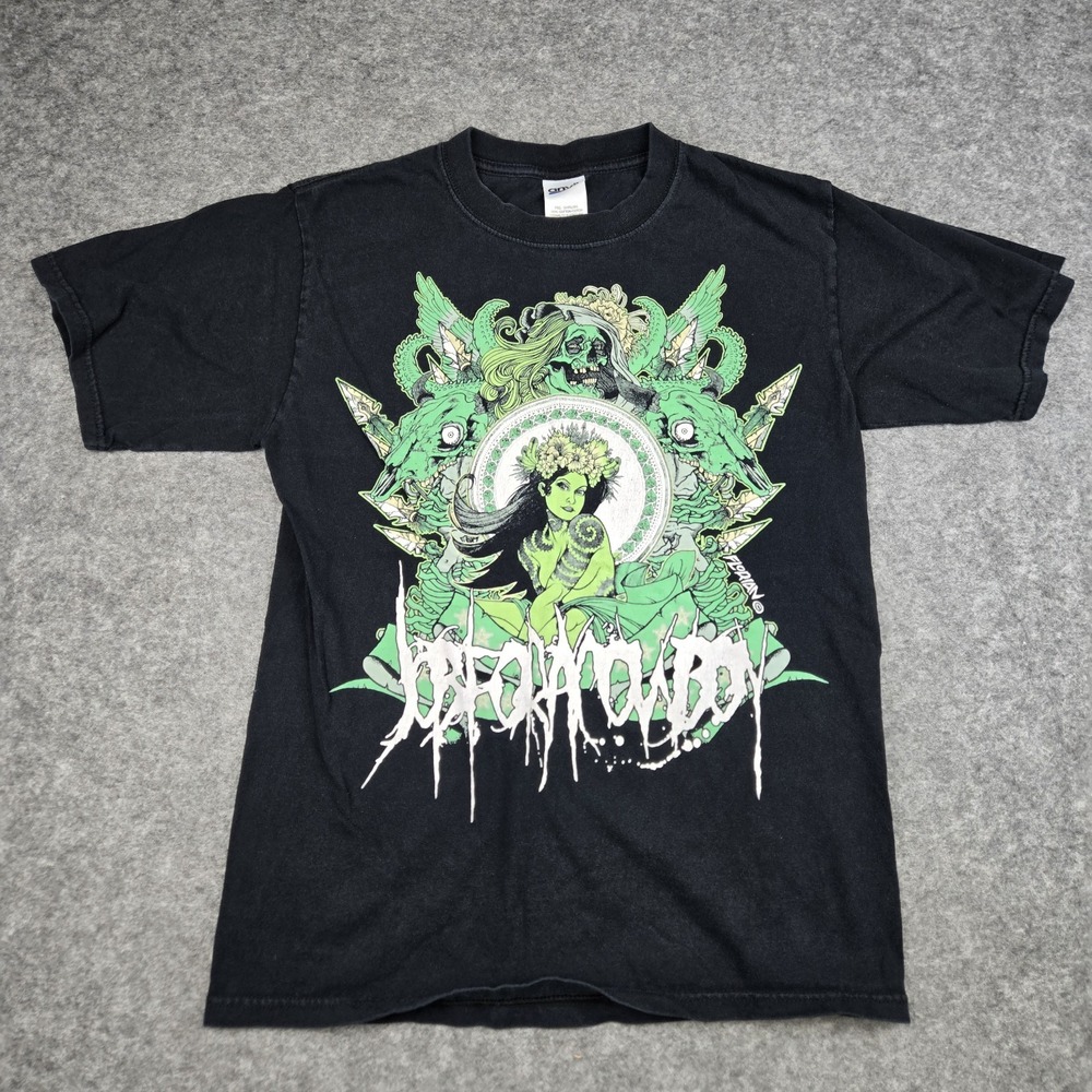 Job For A Cowboy Reaper Maiden T-Shirt Adult Size Small Anvil Tag JFAC Metal